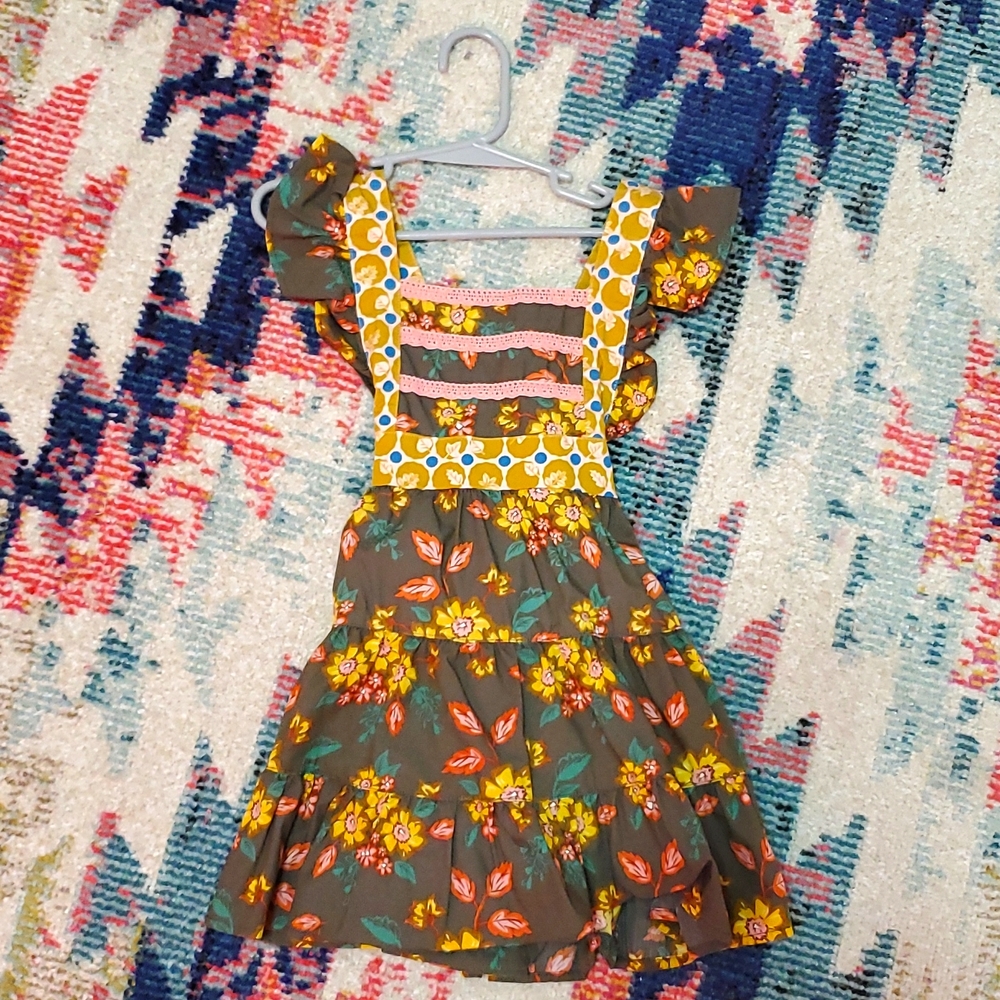 2t Floral Cross back dress